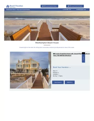 Westhampton Beach Vacation Homes