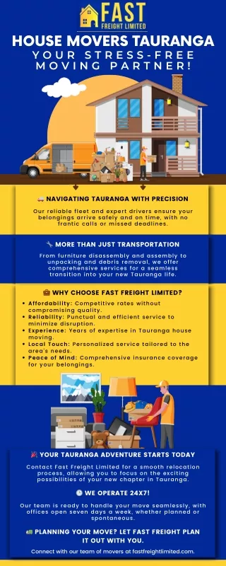 House Movers Tauranga  Fast Freight Limited  Infographic