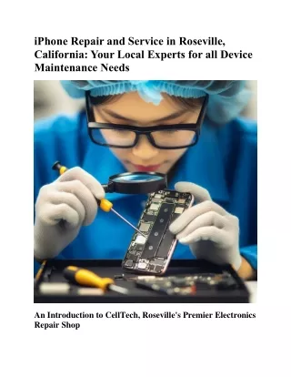 iPhone Repair and Service in Roseville