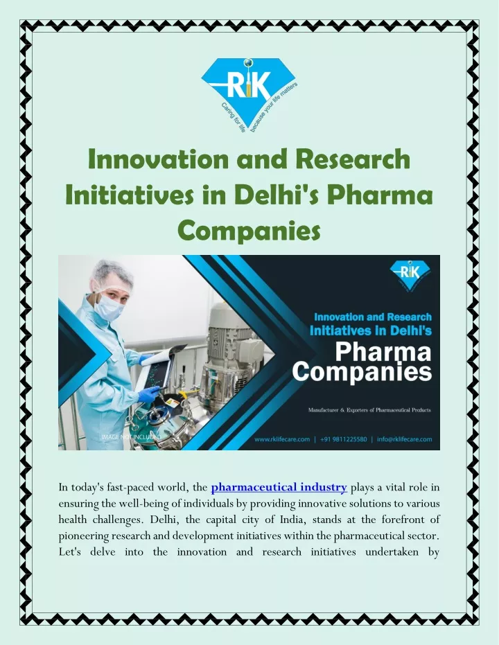 innovation and research initiatives in delhi