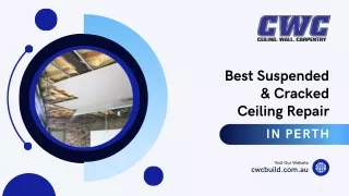Best Suspended & Cracked Ceiling Repair in Perth
