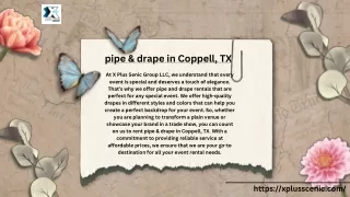 Customize Your Event Space : Pipe & Drape in Coppell, TX