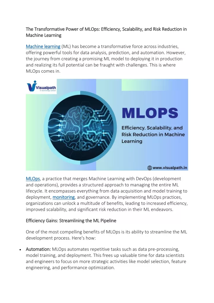 the transformative power of mlops efficiency
