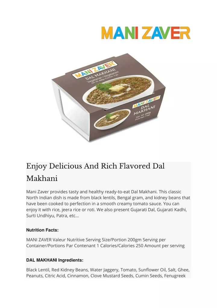 enjoy delicious and rich flavored dal
