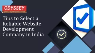 Tips To Select Reliable Website Development Company In India | Odyssey