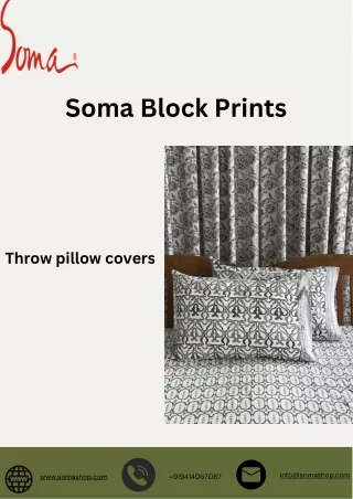 Add a Pop of Color: Explore Block-Printed Cotton Pillow Covers Online