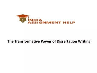 The Transformative Power of Dissertation Expert