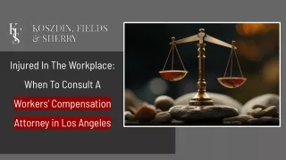 Injured In The Workplace: When To Consult A Workers’ Compensation Attorney
