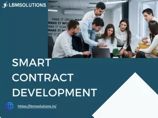 Custom Smart Contract Development Services  LBM Solutions