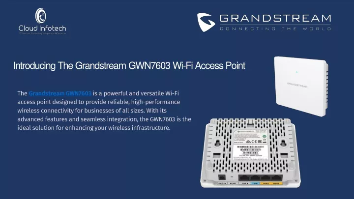 introducing the grandstream gwn7603 wi fi access