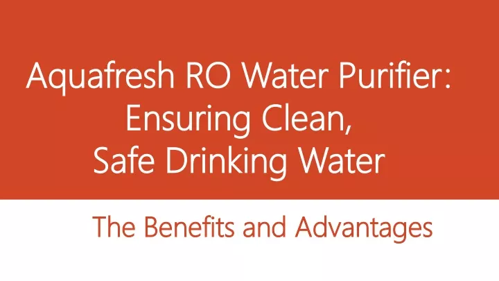 aquafresh aquafresh ro water purifier ro water