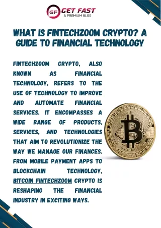 Explore Fintechzoom Crypto Guide with GetFast