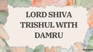 Lord Shiva Trishul With Damru 7" – theartarium
