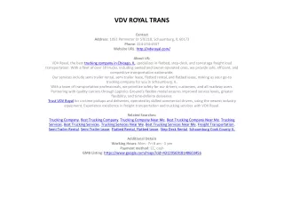 VDV ROYAL TRANS