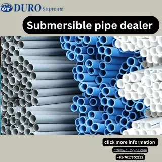 Submersible pipe dealer |  DuroPipe