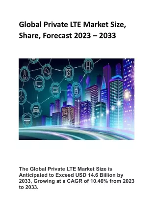 Global Private LTE Market