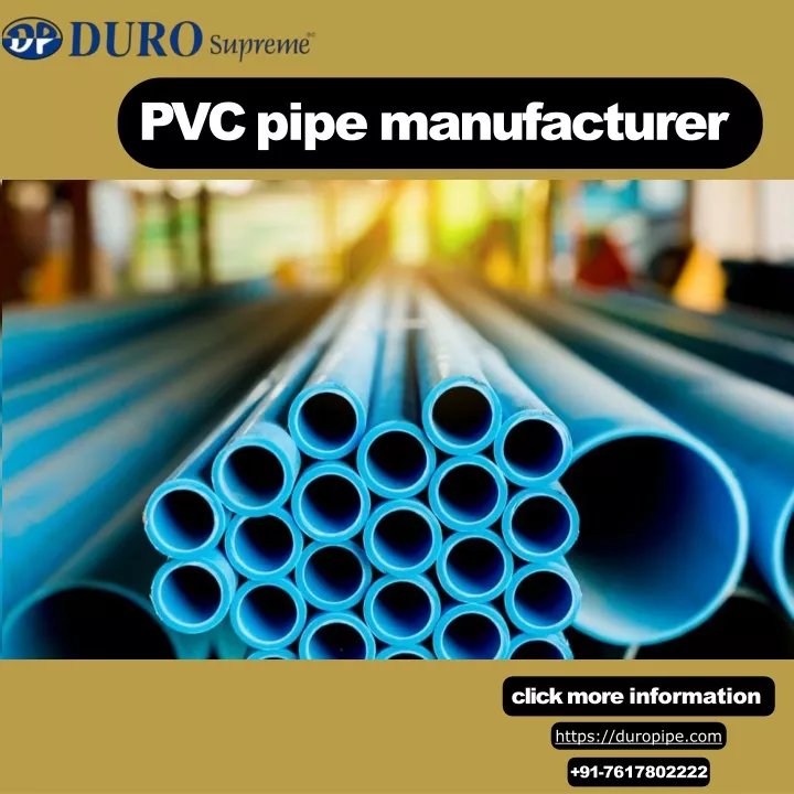 pvc pipe manufacturer