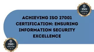 ISO 27001 certification Services In Mohali