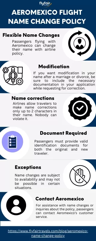 aeromexico flight name change policy