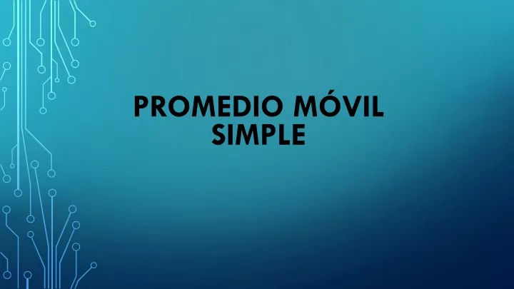 promedio m vil simple