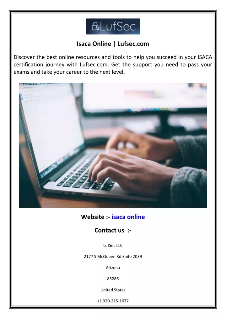 isaca online lufsec com