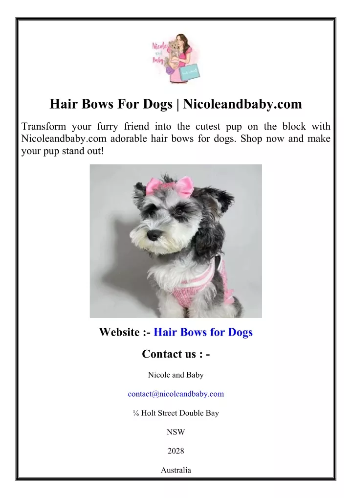 hair bows for dogs nicoleandbaby com