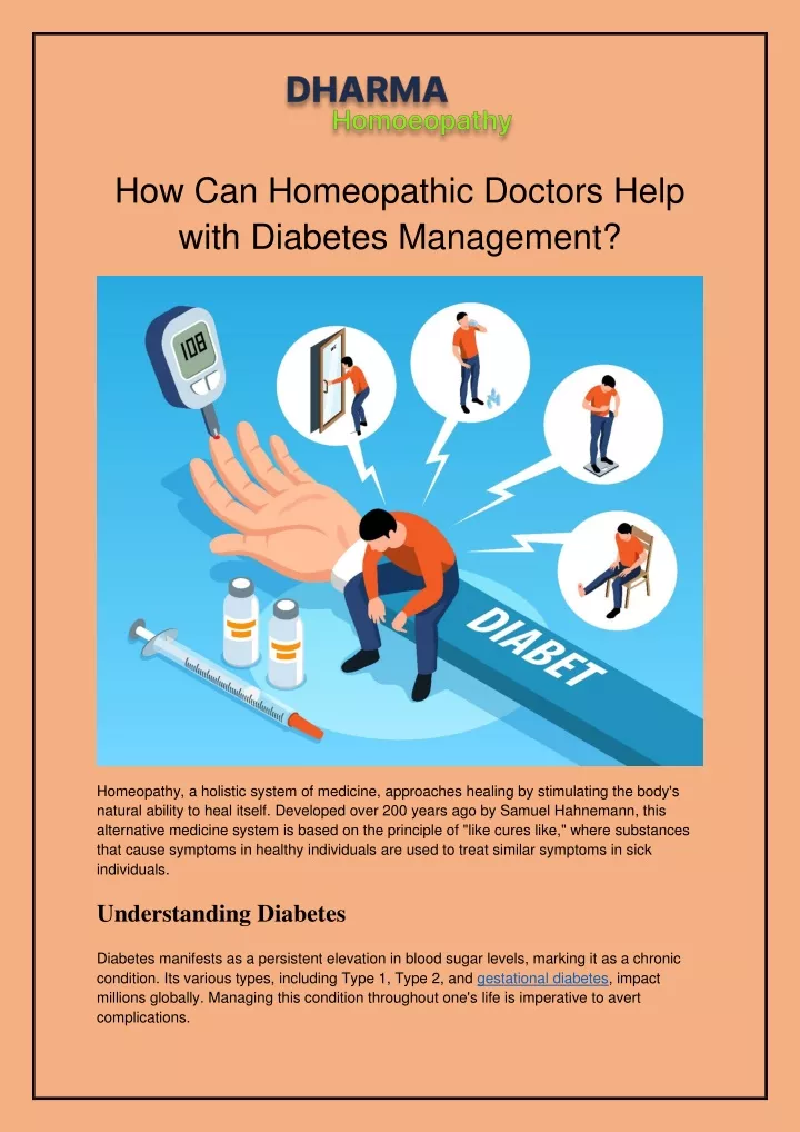how can homeopathic doctors help with diabetes