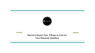 Heerok’s Expert Tips_ 5 Ways to Care for Your Diamond Jewellery