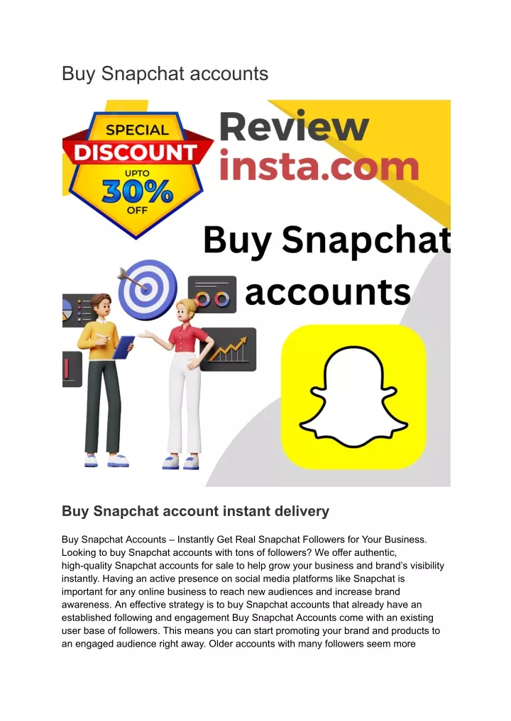 buy snapchat accounts