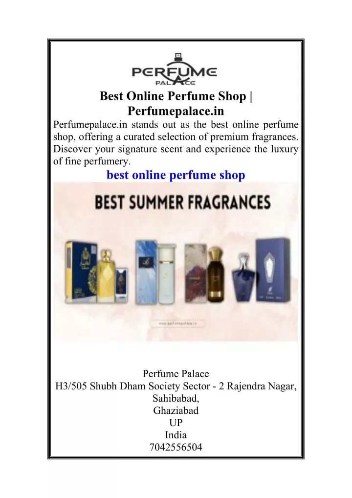 best online perfume shop perfumepalace