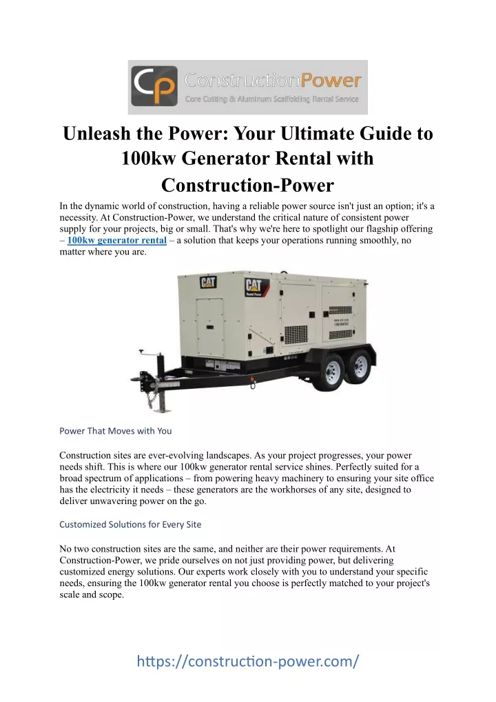 unleash the power your ultimate guide to 100kw