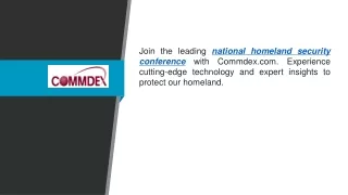 join the leading national homeland security