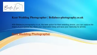 Kent Wedding Photographer | Bellaluce-photography.co.uk