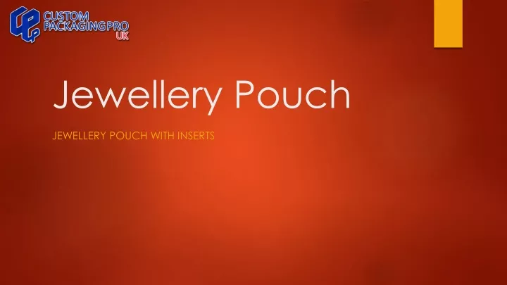 jewellery pouch