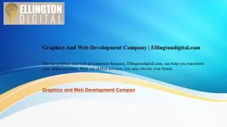 Graphics And Web Development Company | Ellingtondigital.com