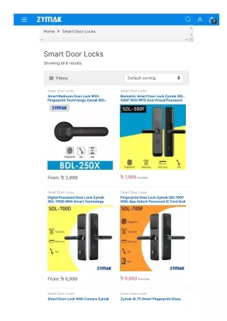 Smart Door Lock Price In Bangladesh 2024 Zymak BD