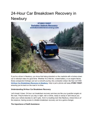 24-Hour Car Breakdown Recovery in Newbury