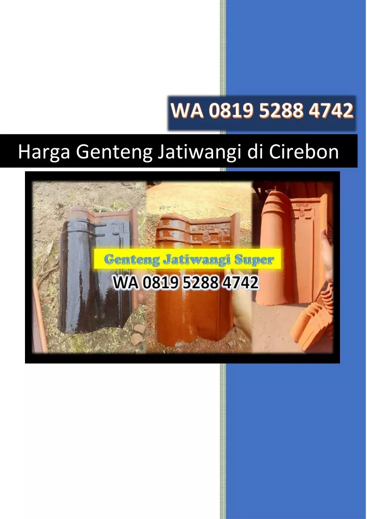 harga genteng jatiwangi di cirebon