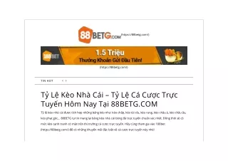 Bật Mí Bí Quyết Chiến Thắng Khi Đọc Tỷ Lệ Kèo Bet188