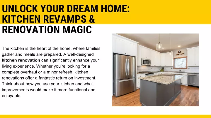 unlock your dream home kitchen revamps renovation