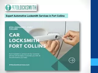 Expert Automotive Locksmith Services in Fort Collins-970locksmith