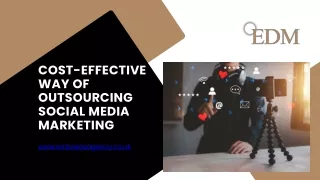 Cost-effective way of Outsourcing Social Media Marketing