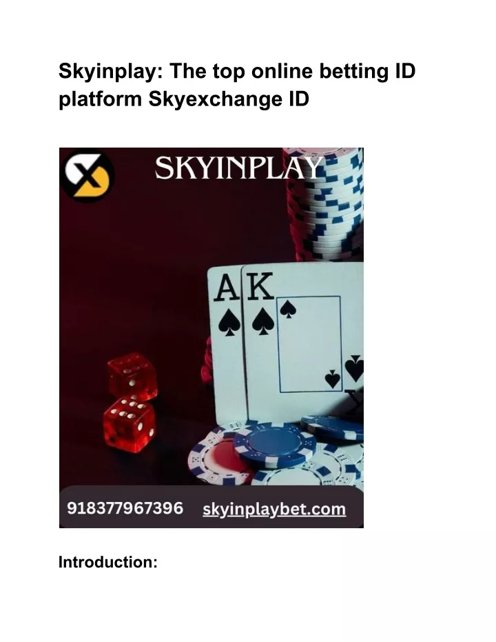 skyinplay the top online betting id platform