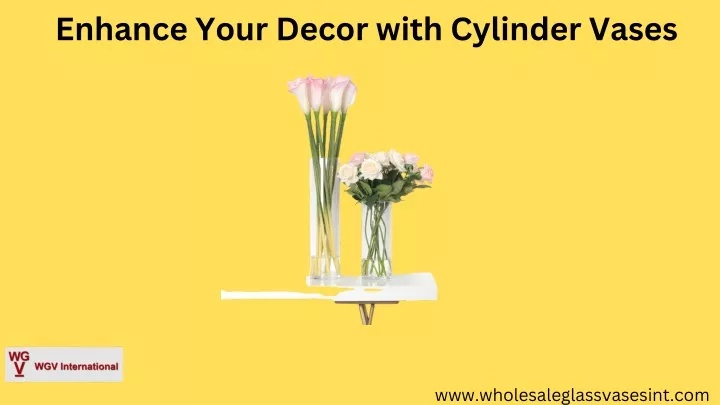 enhance your decor with cylinder vases