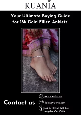 Your Ultimate Buying Guide for 18k Gold Filled Anklets!