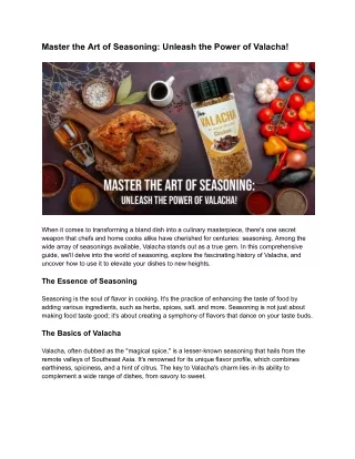 Master the Art of Seasoning_ Unleash the Power of Valacha!