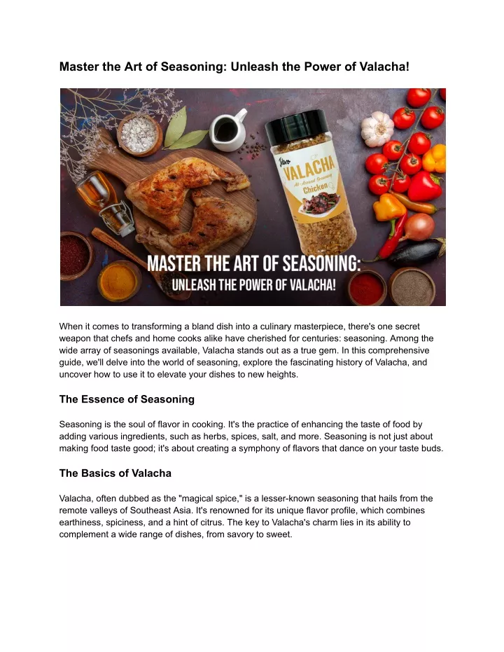 master the art of seasoning unleash the power