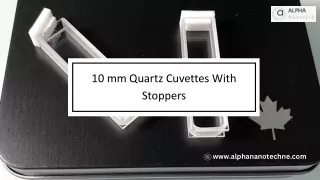 10 mm Quartz Cuvettes With Stoppers