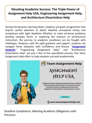 Assignment Help USA