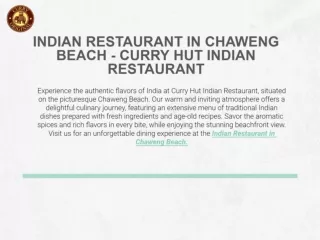 Indian Restaurant in Chaweng Beach - Curry Hut Indian Restaurant